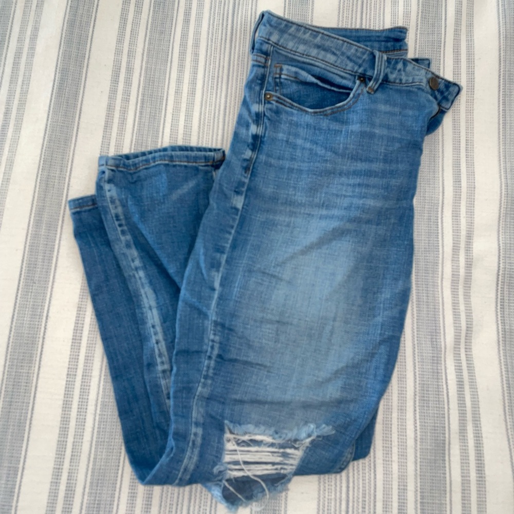cosmic blue love jeans!